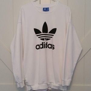 adidas Originals Trefoil Sweatshirt White size L